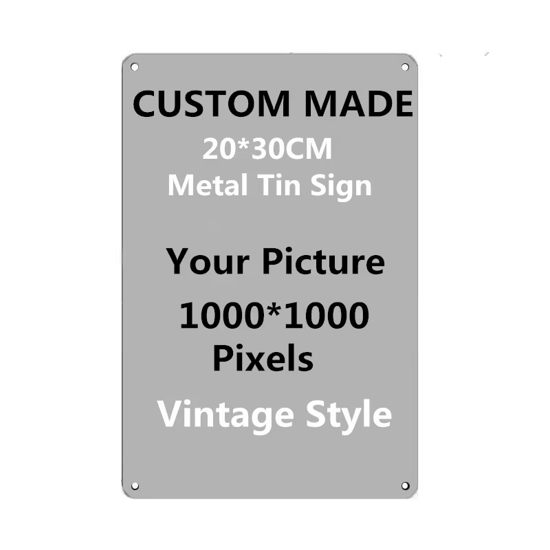 Vintage Collectible Plates - لافتة معدنية مخصصة شخصية مقاس 20×30