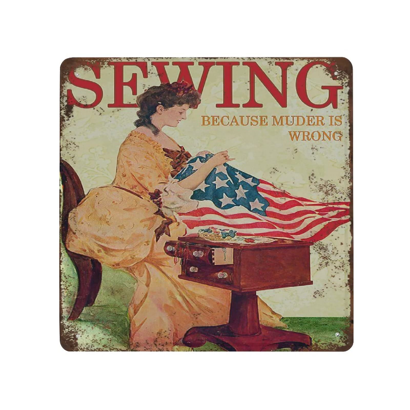 Vintage Collectible Tins - لافتة معدنية متينة وسميكة قابلة للتجميع،