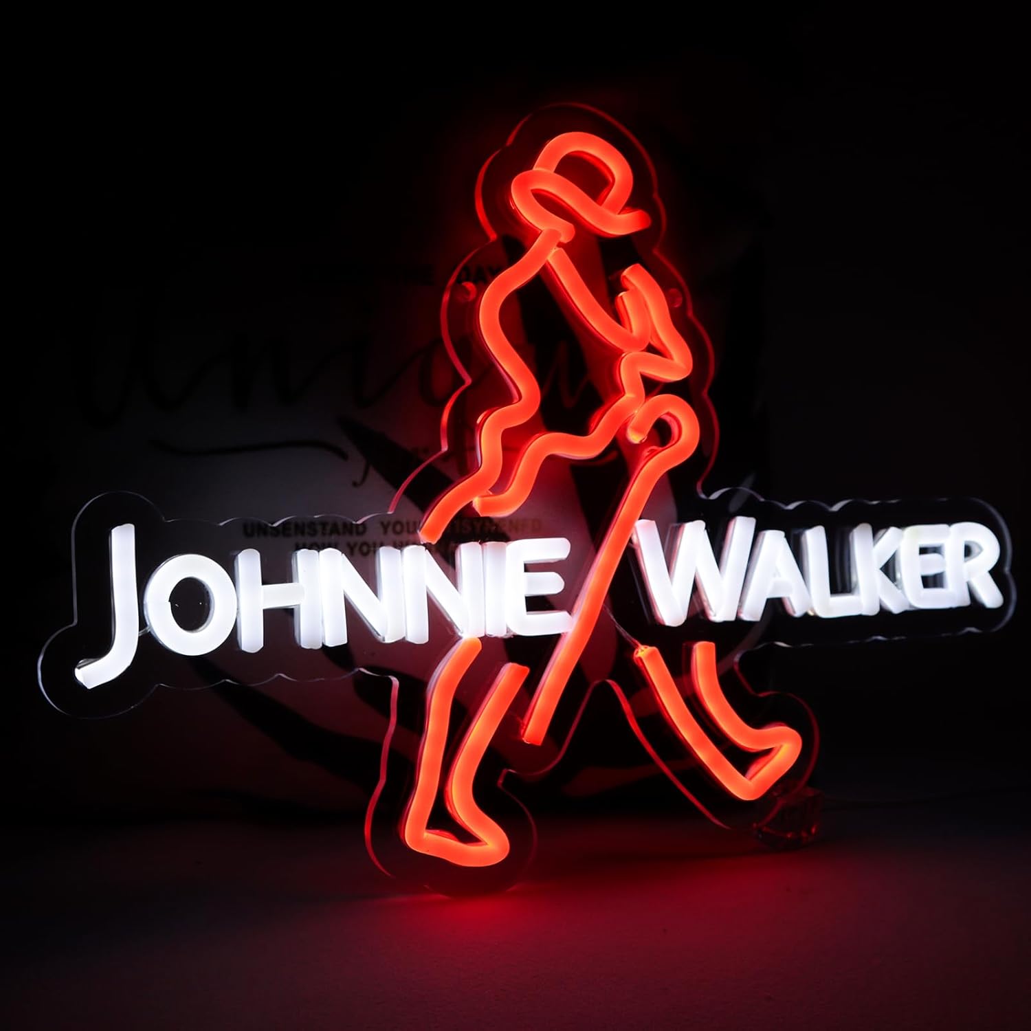 Dc Vintage And Collectible Toys - لافتة نيون LED بتصميم جوني ووكر،