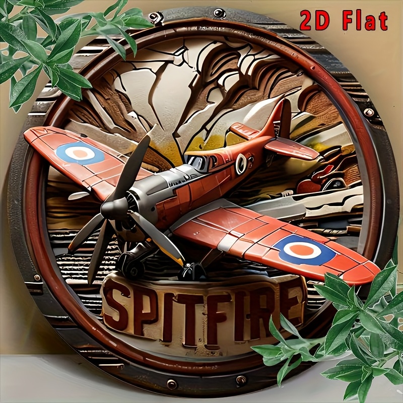 Vintage Collectible Plates - 2D مسطح - قطعة واحدة من