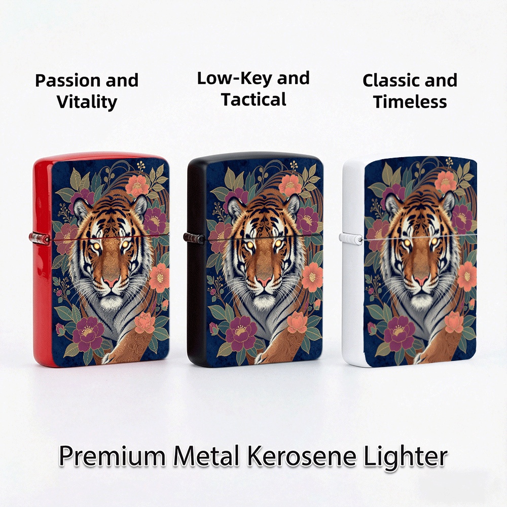 ولاعة قابلة للطي بتصميم النمر  - مراجعة Vintage Collectible Lighters وسعره