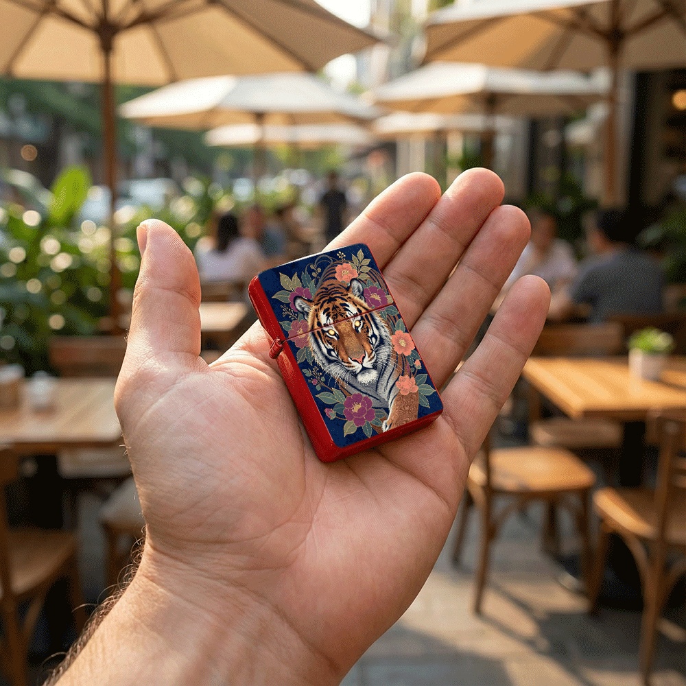 ولاعة قابلة للطي بتصميم النمر  - مراجعة Vintage Collectible Lighters وسعره