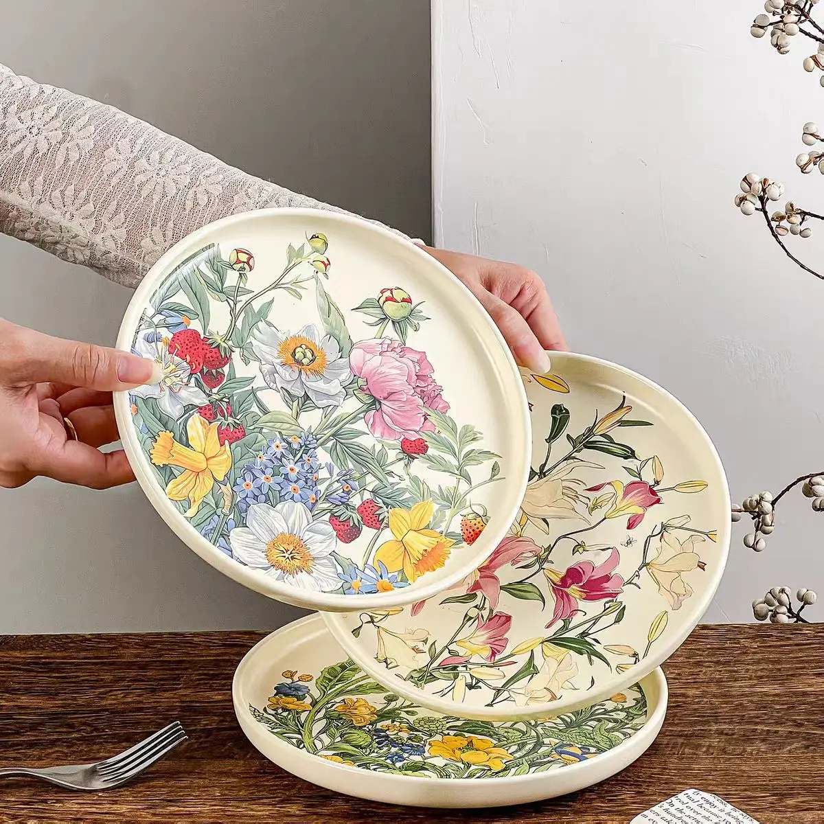 طبق سيراميك زهري رومانسي مبتكر - مراجعة Vintage Collectible Dishes وسعره