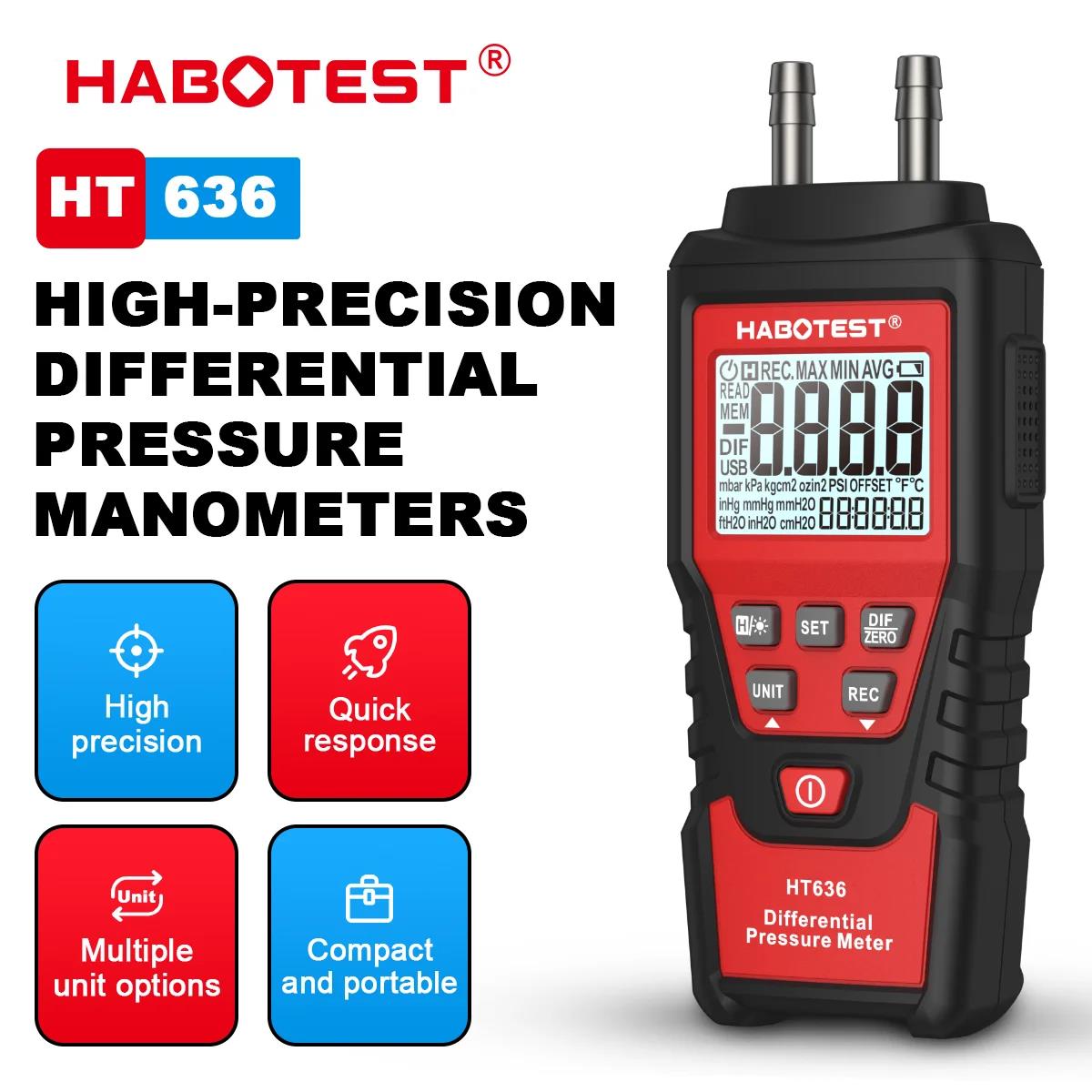 HABOTEST HT636 مقياس الضغط الر - مراجعة Analog Meter Gauge وسعره