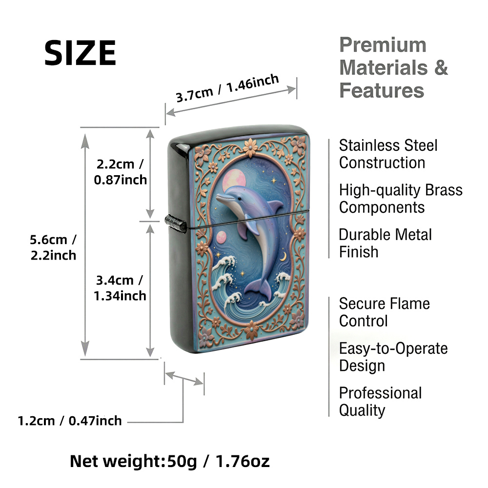 ولاعة قابلة للطي بتصميم دولفين - مراجعة Vintage Collectible Lighters وسعره