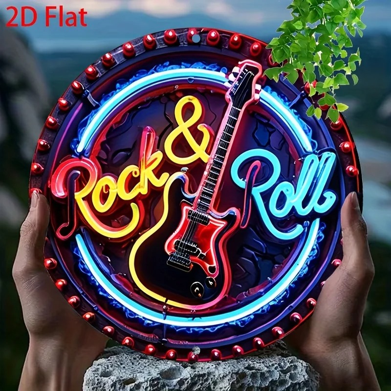 لافتة نيون بتصميم روك عتيق، زخ - مراجعة Vintage Collectible Plates وسعره