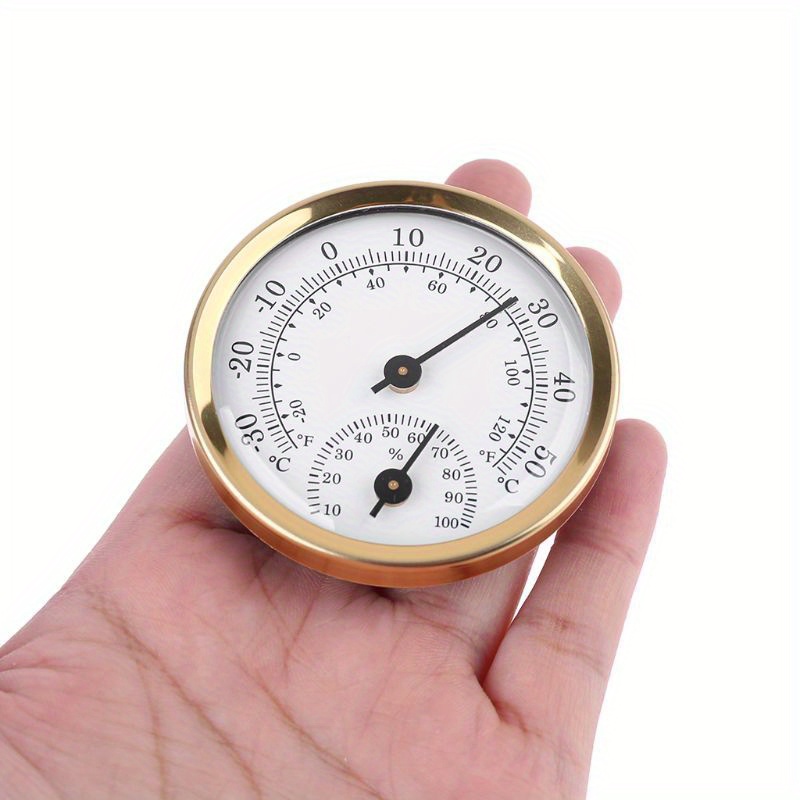 2 في 1 ميزان الحرارة الرطوبة ا - مراجعة Analog Meter Gauge وسعره
