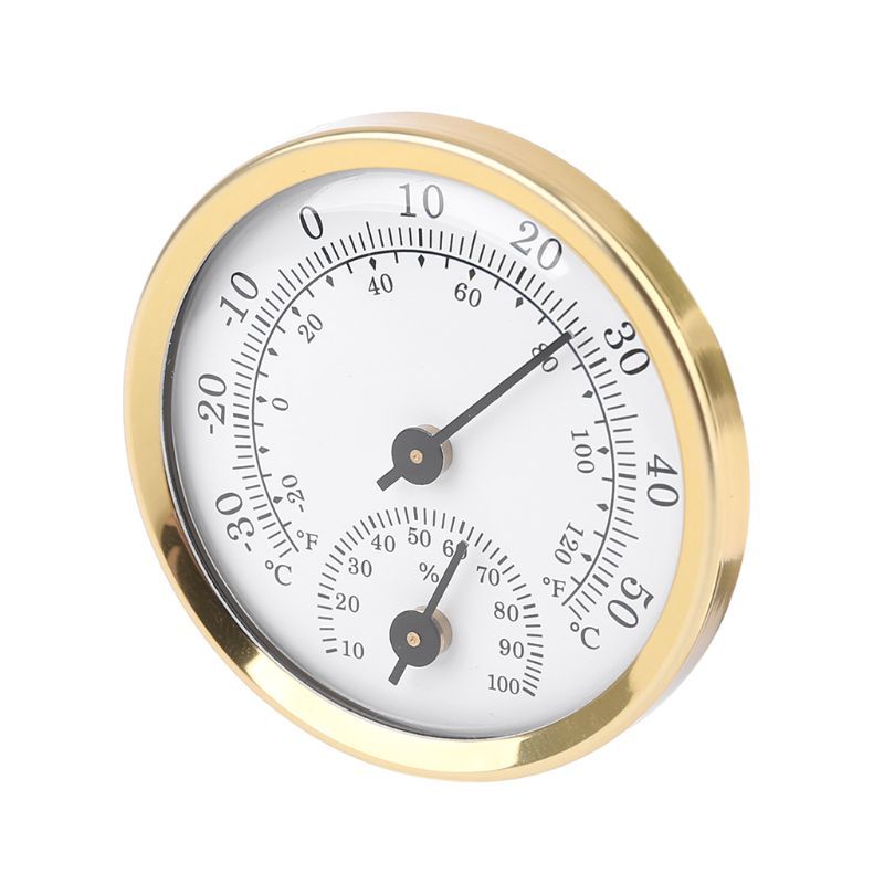 2 في 1 ميزان الحرارة الرطوبة ا - مراجعة Analog Meter Gauge وسعره